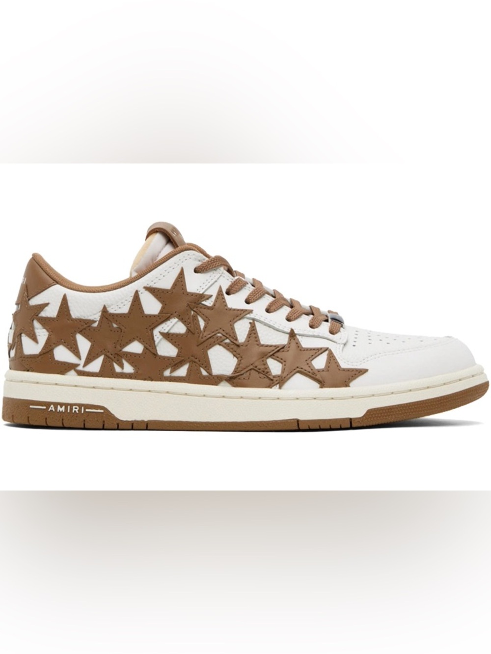 NEW! AMIRI Stars Low Top White Brown US10/EUR 43